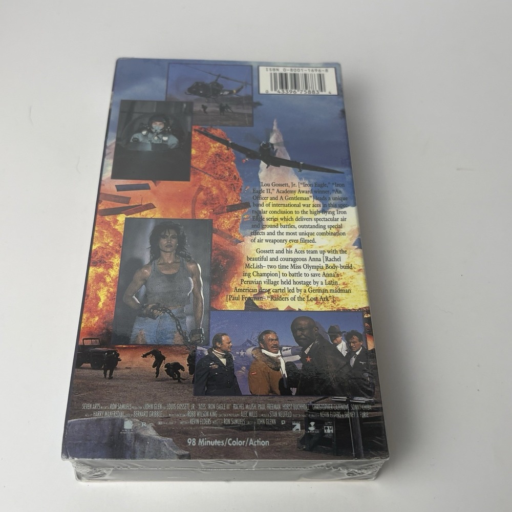 Iron Eagle 1, 2 & 3 VHS Tape Lot (Louis Gossett Jr) Brand New Sealed CBS Fox - Picture 7 of 7